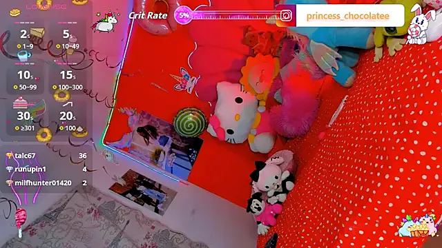 StripChat princess_chocolatee is Freechat princess_chocolatee — you are beatifull and sexy.